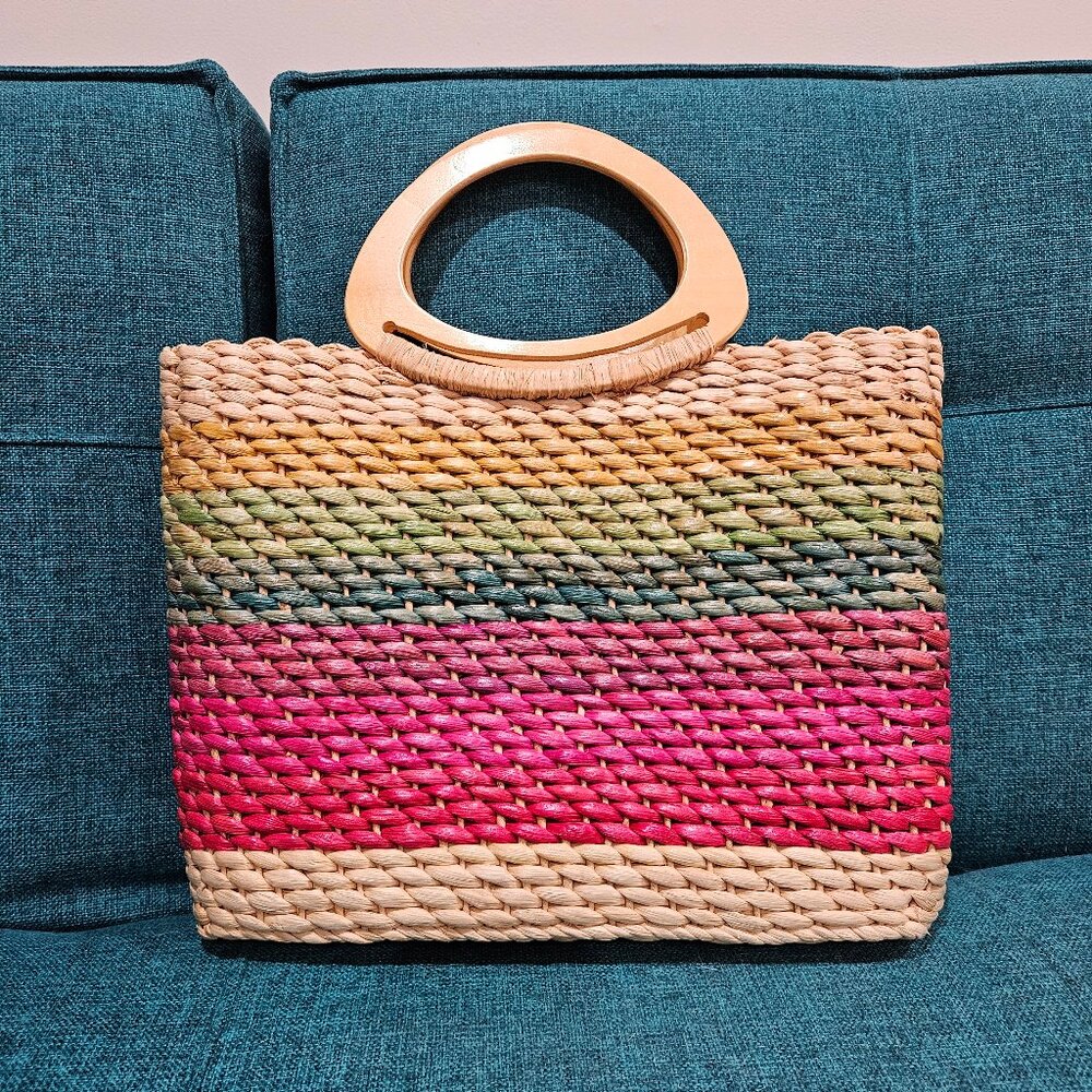 Cappelli Straworld Inc. Multi-color Straw Bag